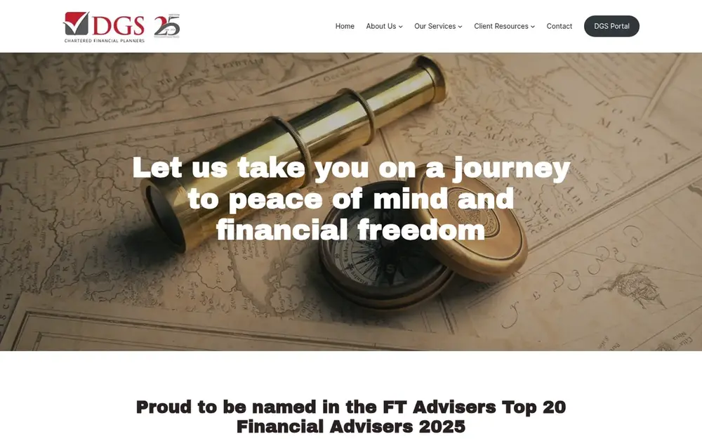 DGS Chartered Financial Planners website