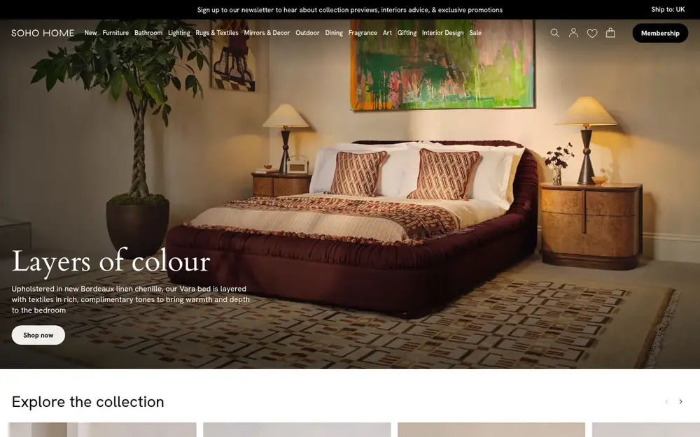Soho Home website
