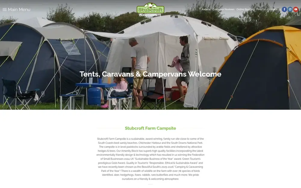 Stubcroft Farm website
