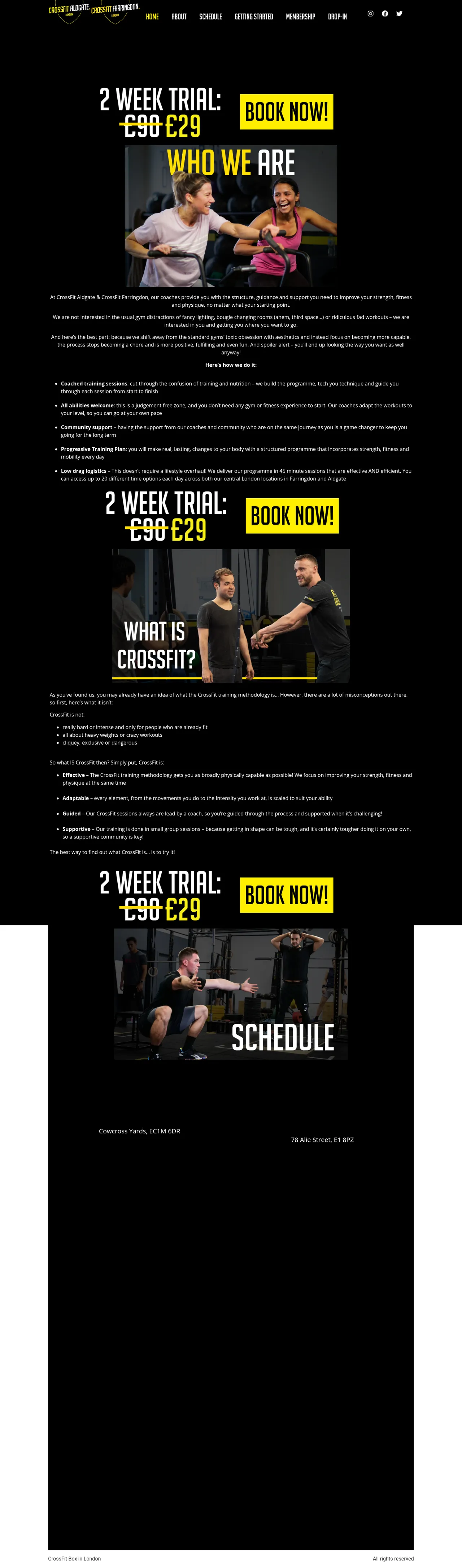 CrossFit Aldgate desktop