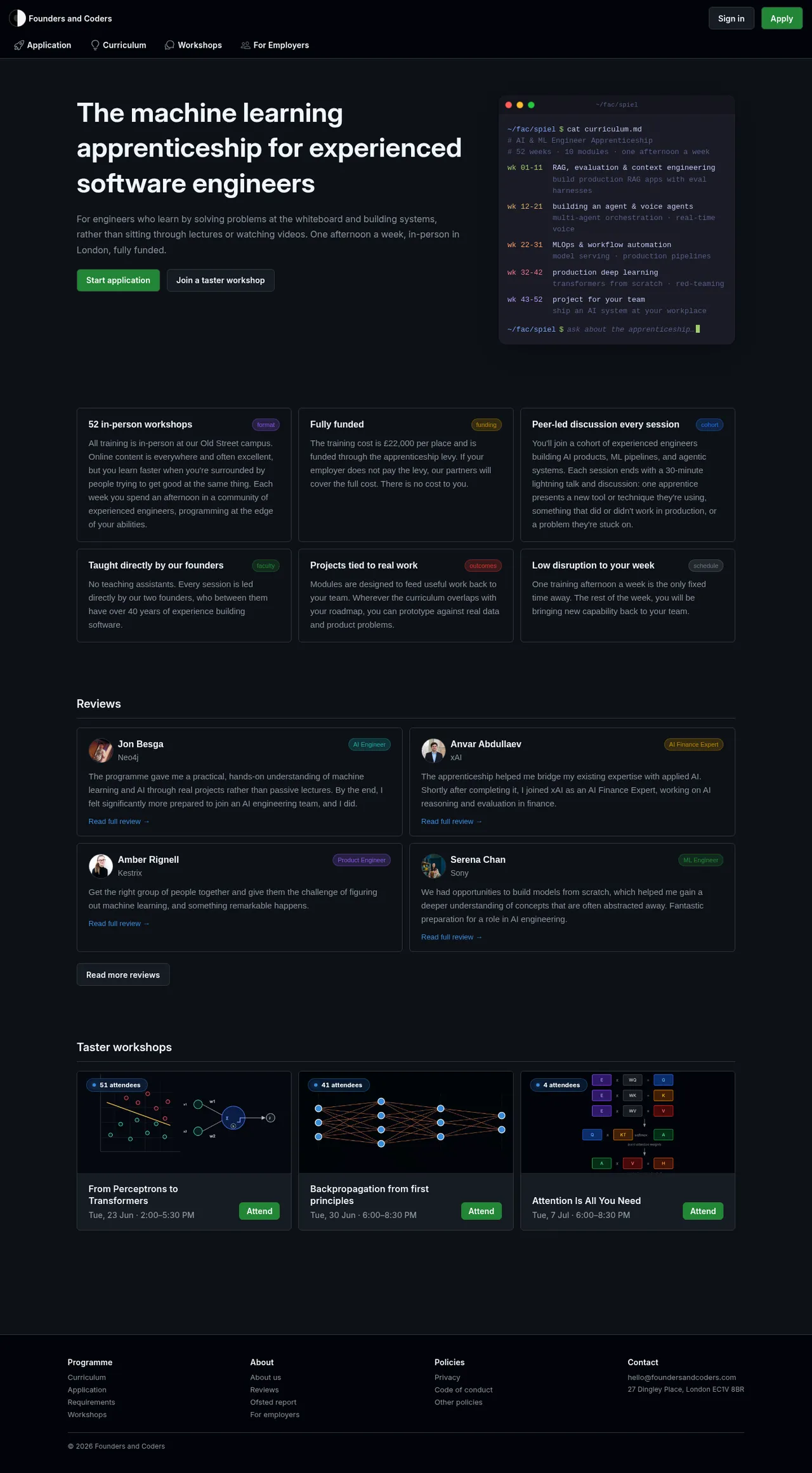 Founders and Coders desktop