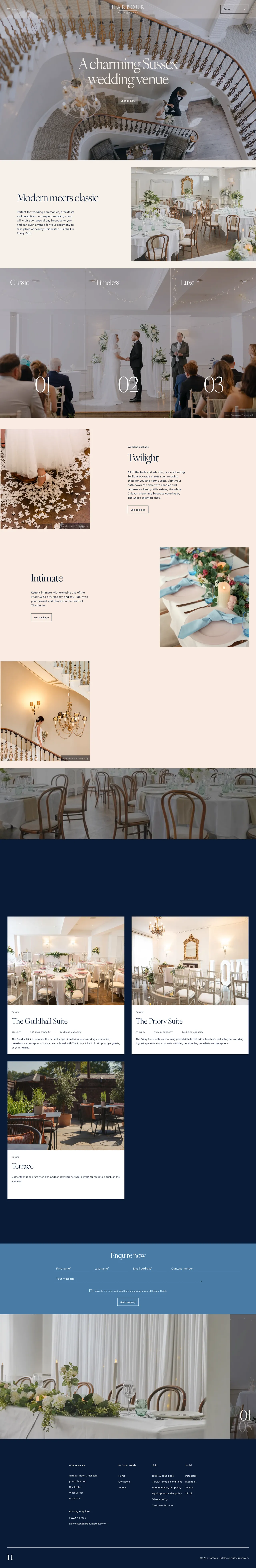 Harbour Hotel Chichester Weddings desktop