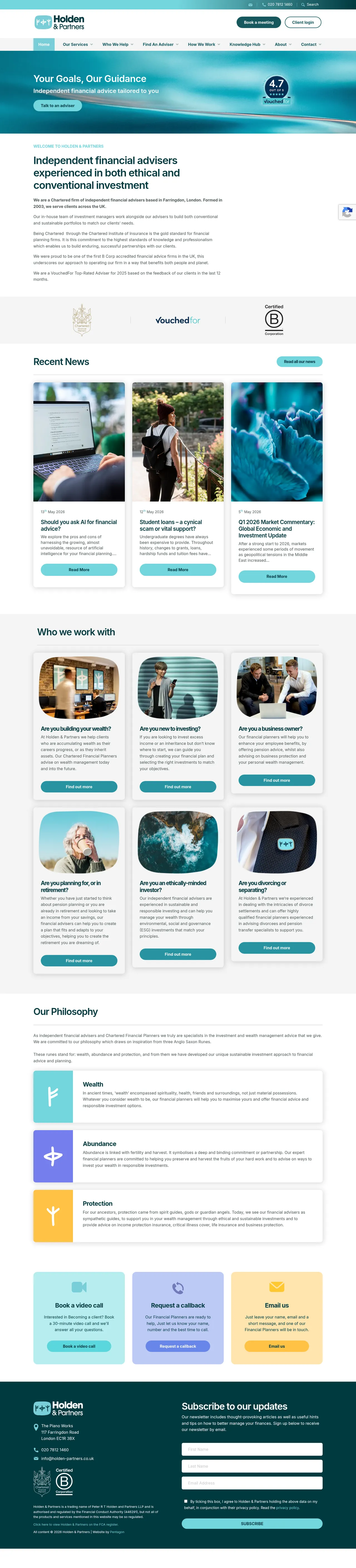 Holden & Partners desktop