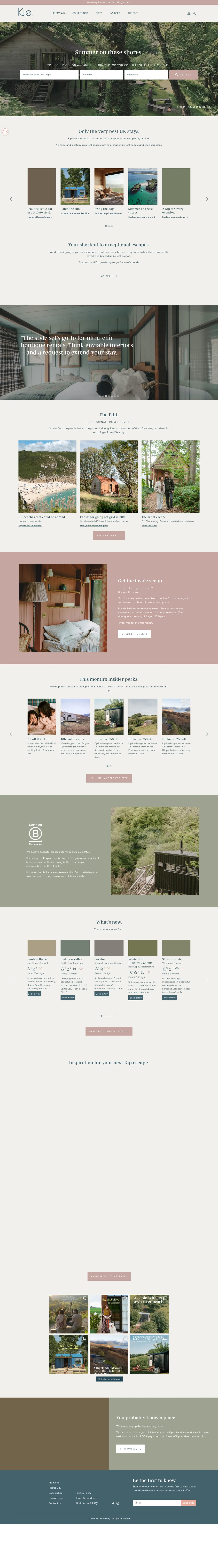 Kip Hideaways desktop