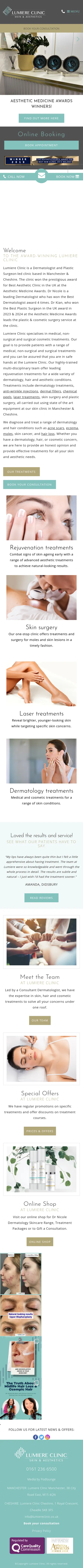 Lumiere Clinic mobile