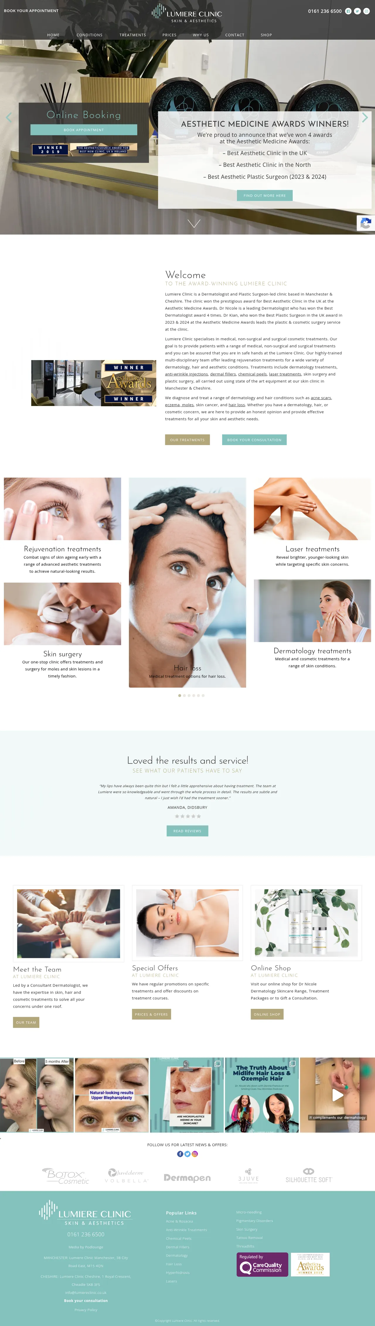 Lumiere Clinic desktop