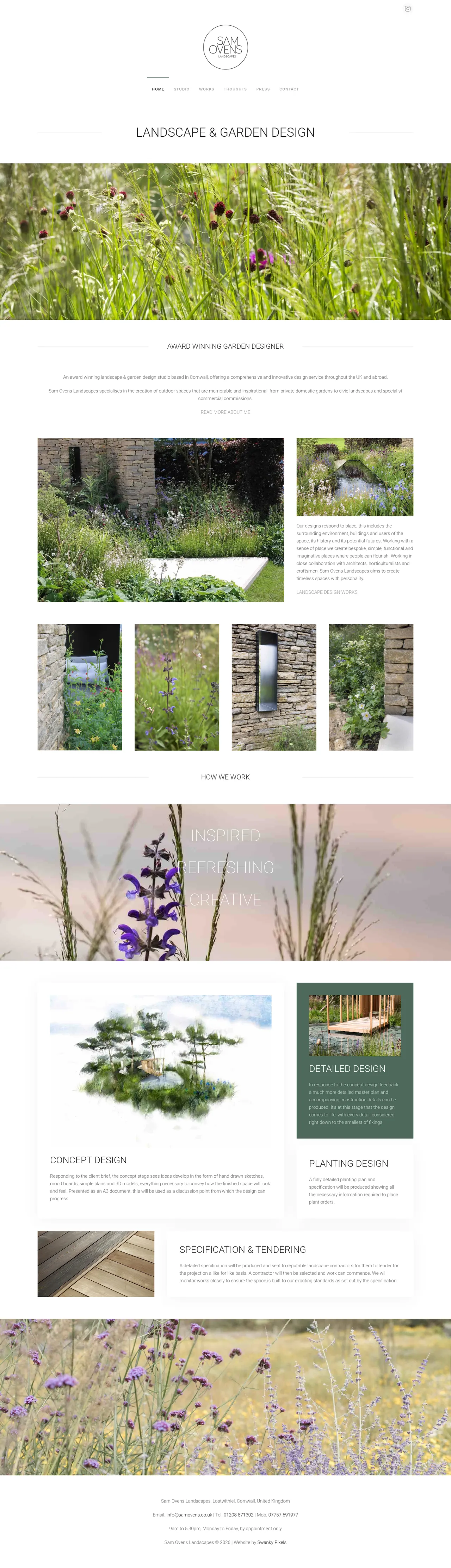 Sam Ovens Landscapes desktop