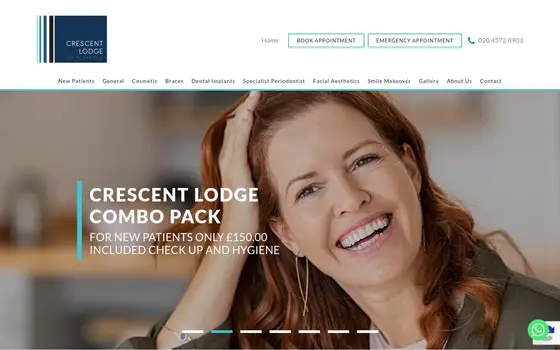 Crescent Lodge Dental website