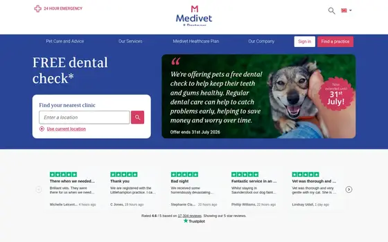 Medivet website