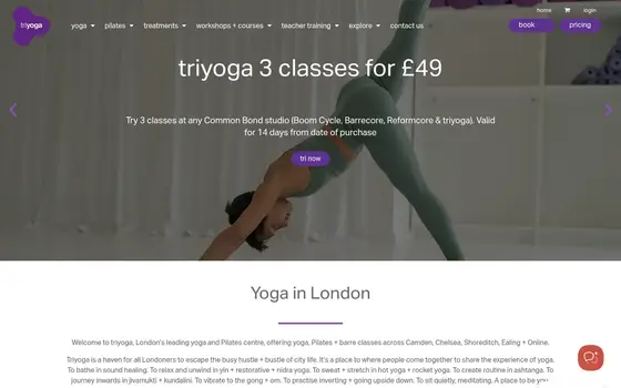 triyoga website