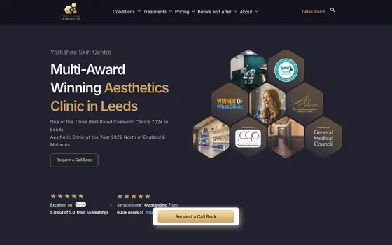 Yorkshire Skin Centre website