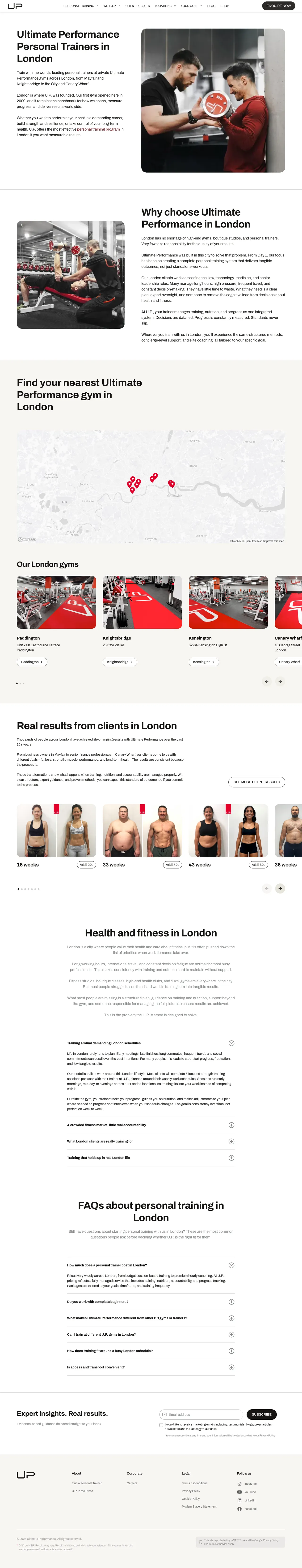 Ultimate Performance London desktop
