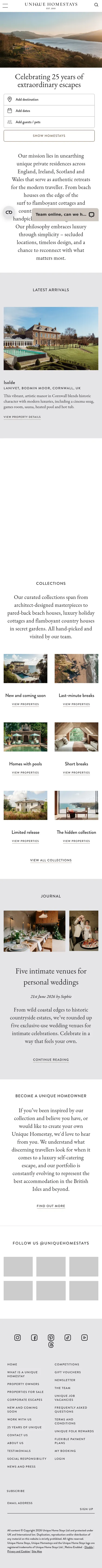 Unique Homestays mobile