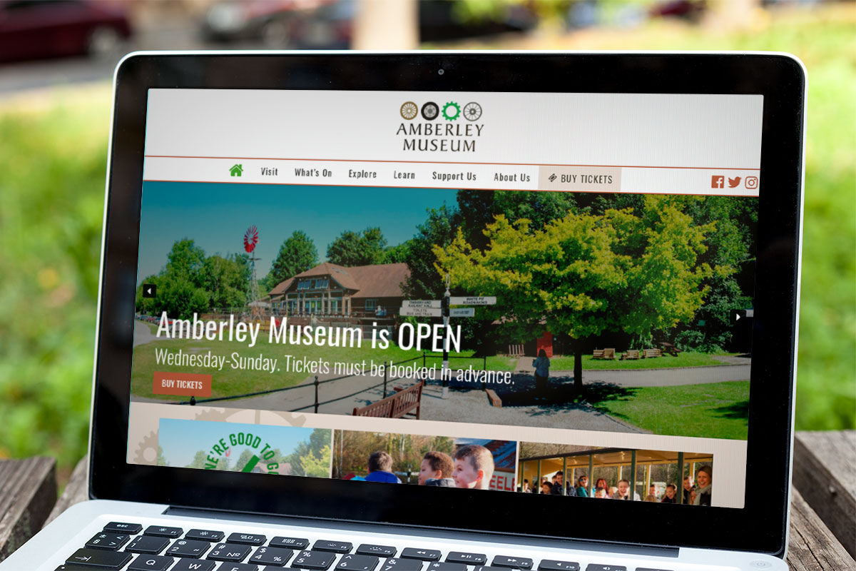 Amberley Museum website screenshot