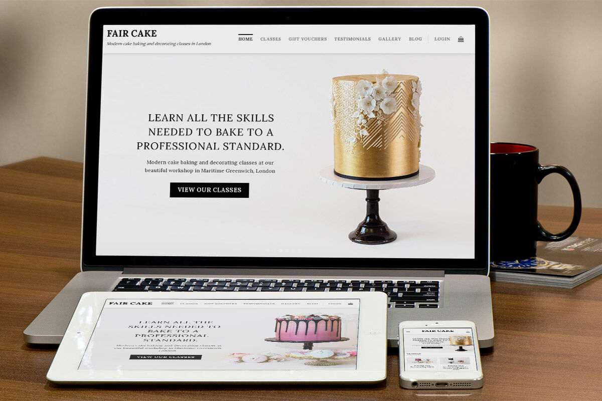Faircake website screenshot