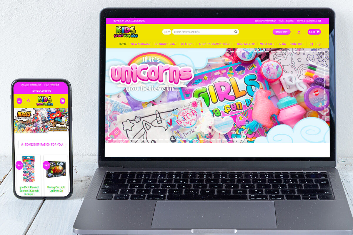 Kids Stuff For Less website screenshot