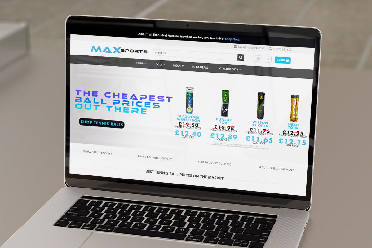 Maxsports website screenshot