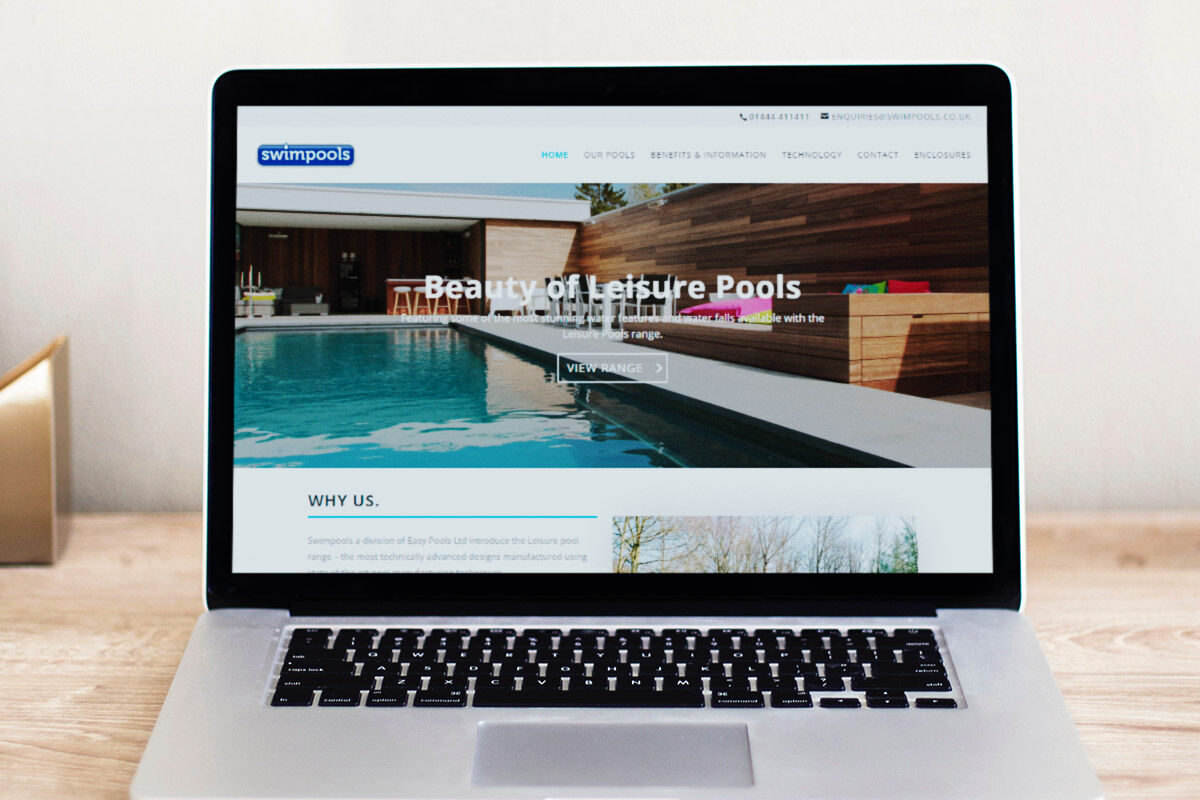 Swimpools website screenshot