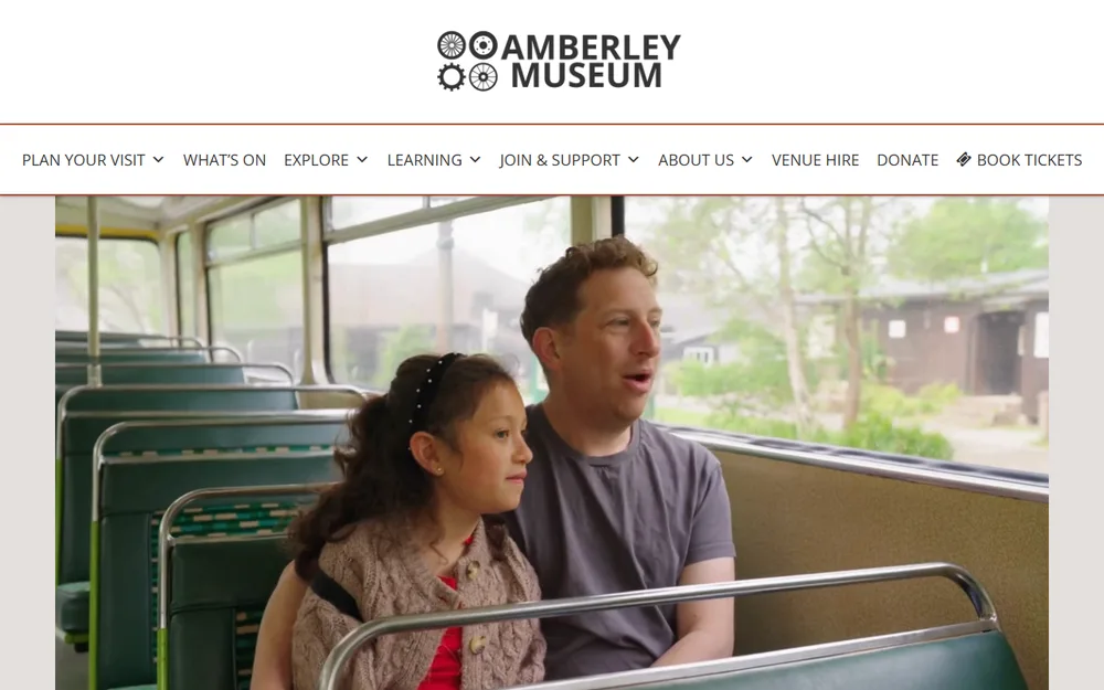 Amberley Museum homepage as it is today