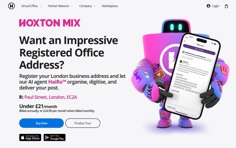Hoxton Mix homepage as it is today