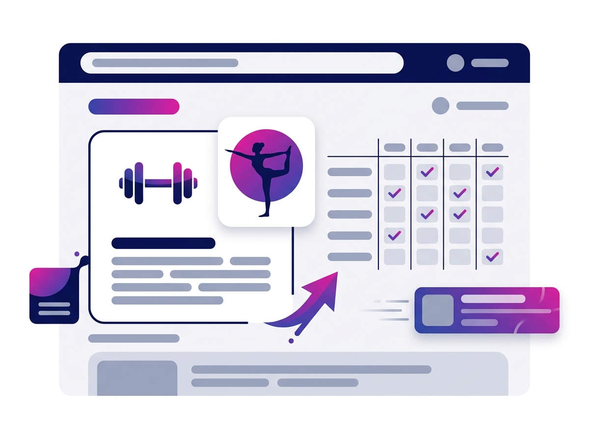A gym website turning visitors into new members