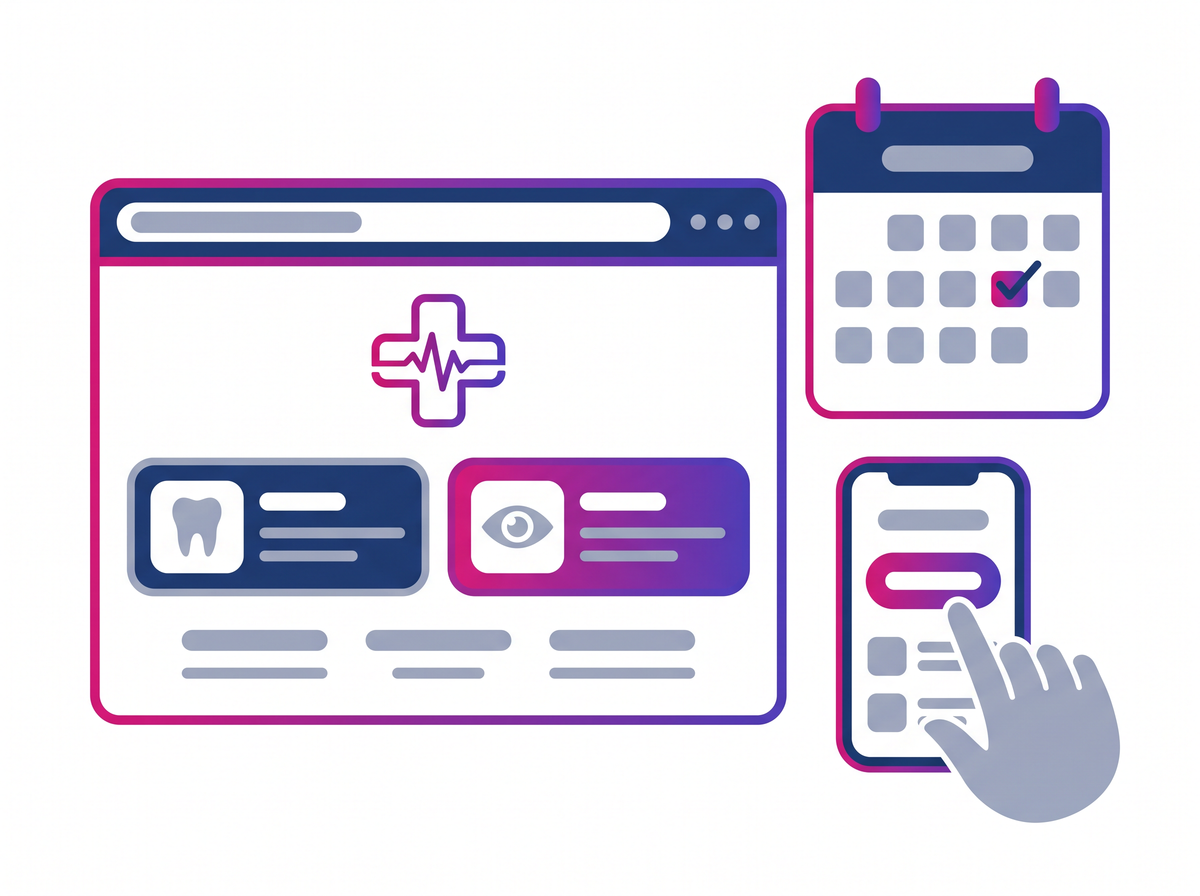 A calm healthcare practice website with easy appointment booking