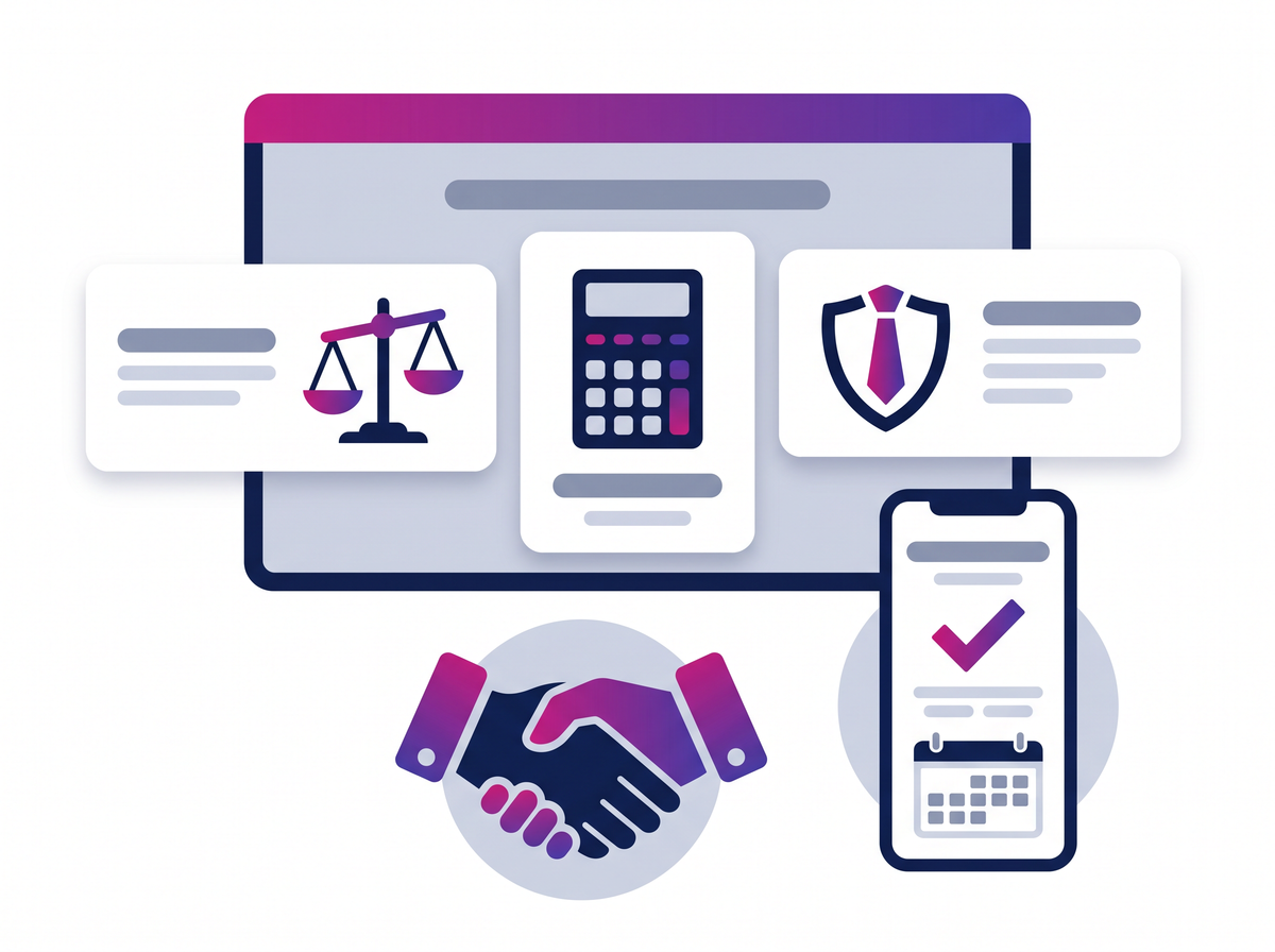 A credible professional services website winning a new client enquiry