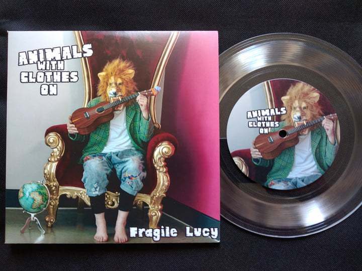 Animals With Clothes On clear vinyl and sleeve