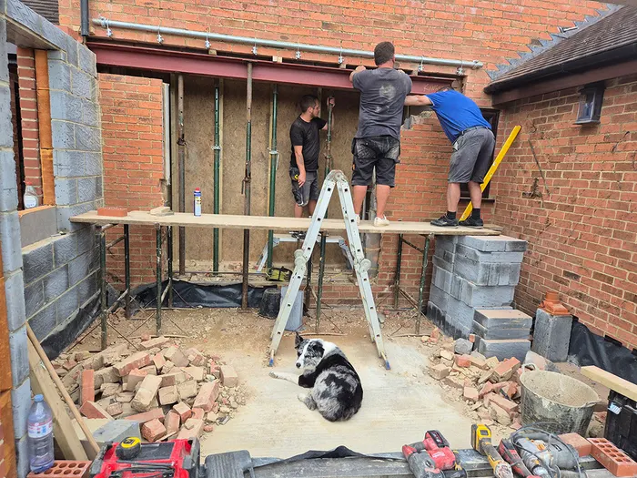 New blockwork at Warlingham