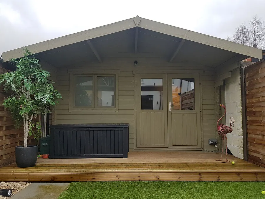 A finished garden room