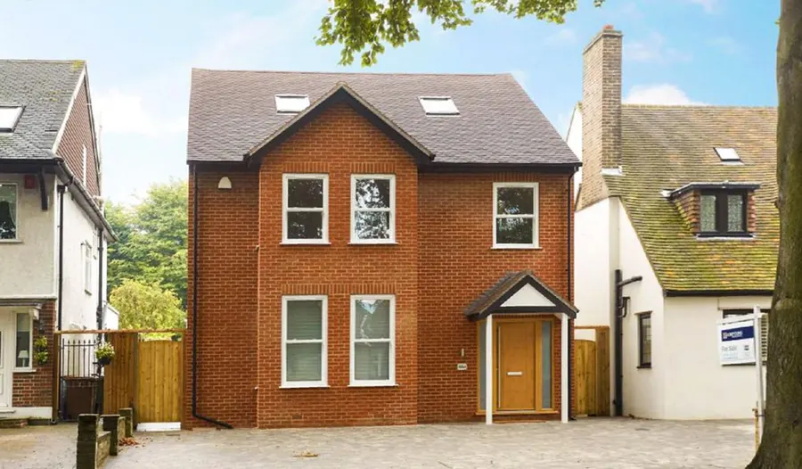 A new build detached brick house by Kingstons Construction