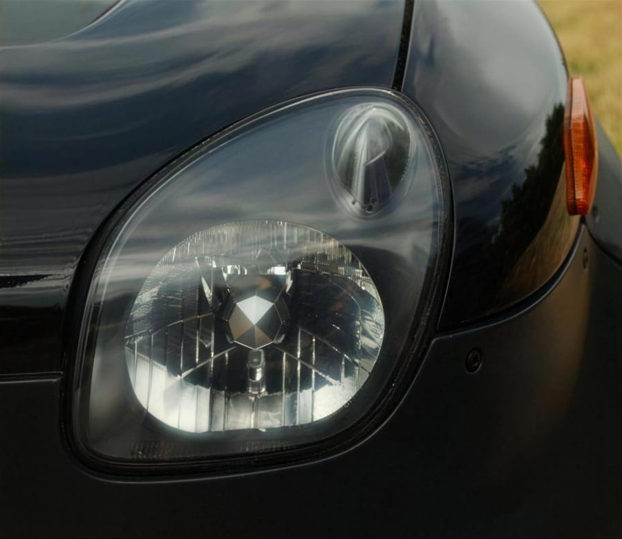 A restored headlight, crystal clear