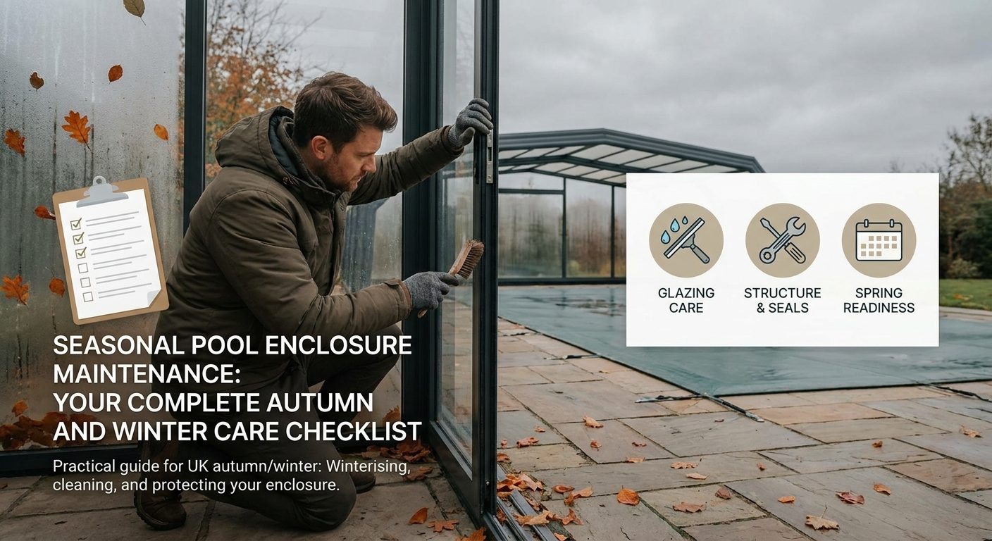 Seasonal Pool Enclosure Maintenance: Your Complete Autumn and Winter Care Checklist